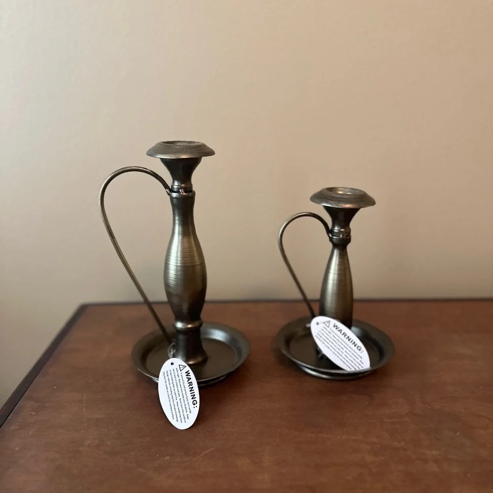 Vintage Style Set of 2 Candlesticks (NWT)
